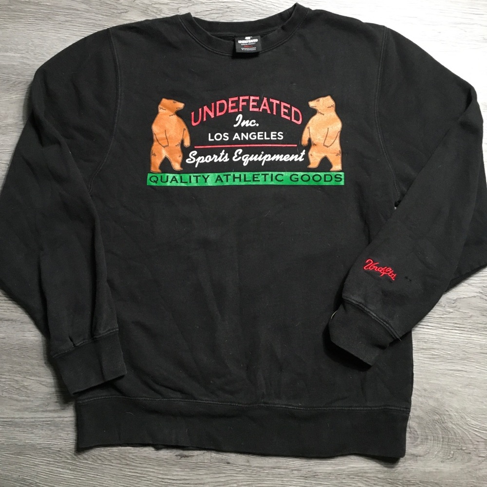 UNDEFEATED California Bear Crewneck Sweater SMALL